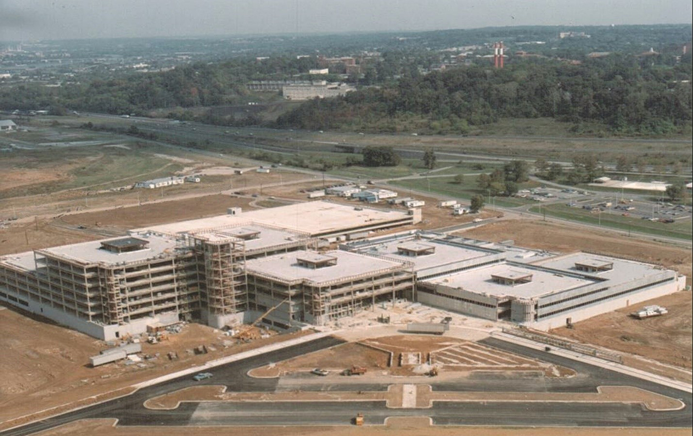 DIA broke ground on the DIAC in April 1981. By 1982, it was well on its way to completion.